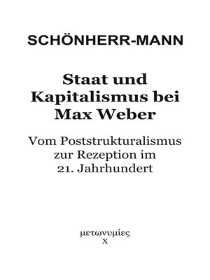 cover image of Staat und Kapitalismus bei Max Weber